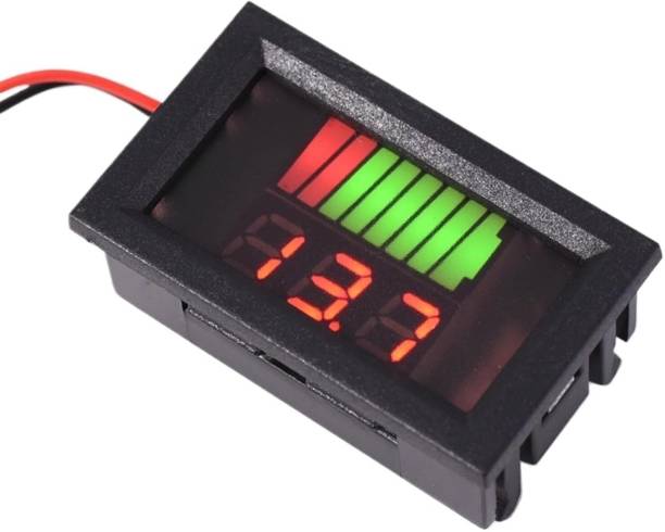 Roboway DC 12V-60V Digital Battery Capacity Charge Level Lead-Acid LED Tester Voltmeter Digital Voltage Tester