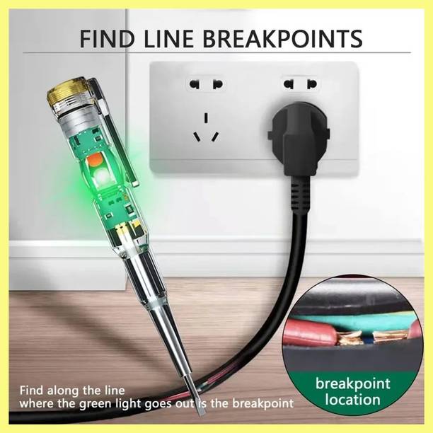 Gilhot 1 PCS High-Brightness Intelligent Voltage Tester Pen - Multi-function LEDTestPen Digital Voltage Tester