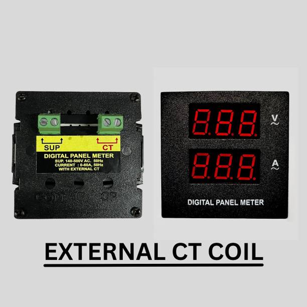 Heka 500V & 60Amp Meter With EXTERNAL CT WIITH 20" WIRE Voltmeter