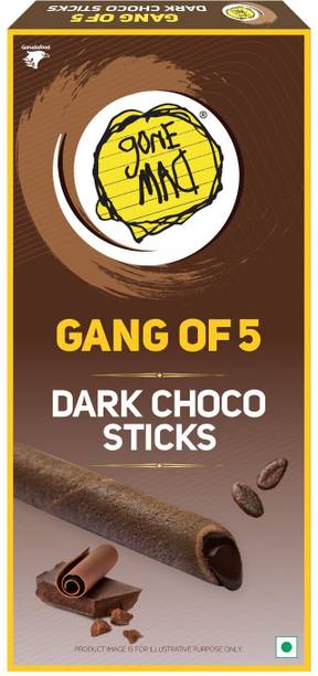 Gone Mad Gang of 5 Premium dark choco Sticks pack of 3 Wafer Rolls