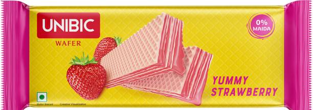 UNIBIC Strawberry 0% Maida Wafers
