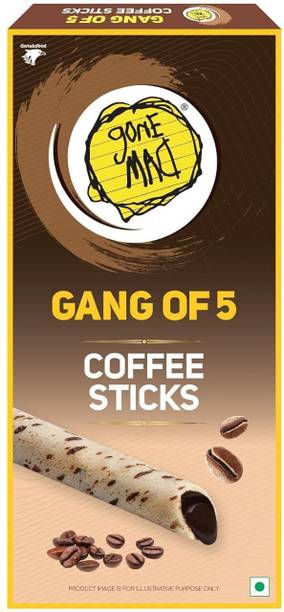 Gone Mad Gang of 5 Premium Coffee Sticks pack of 3 Wafer Rolls