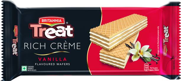 BRITANNIA Treat Creme Vanilla Flavoured Wafers