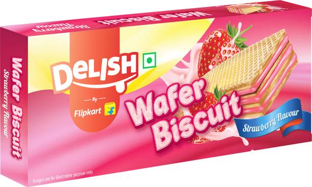 Delish by Flipkart Strawberry Flavoured Crunchy Wafers