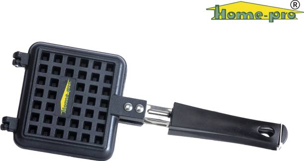 Home-pro Black Handle Waffle Maker Mould for Gas Burner Stove Non Stick Waffle Maker