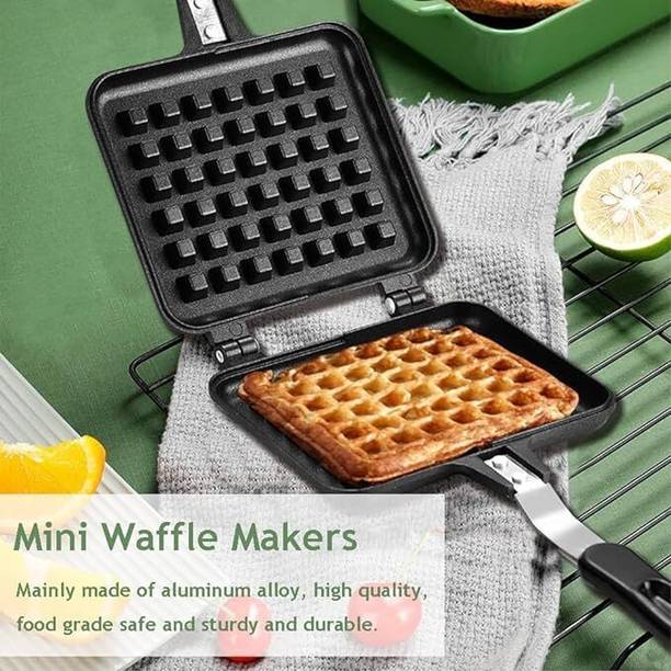 Masox Store Non-Stick Waffle Maker for Gas Stove | Easy Home Cooking Die Cast Pan India Waffle