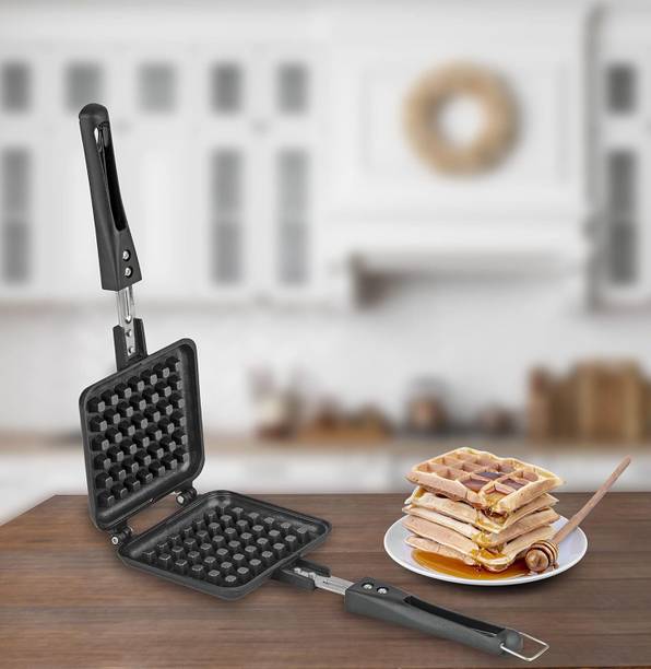 HM EVOTEK Home Waffle Maker for Gas Stove | Non-Stick Aluminium Pan for Quick Snacks Waffle
