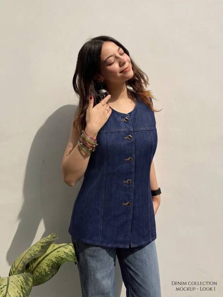 PERFECT PRODUCTIONS Solid Women Waistcoat