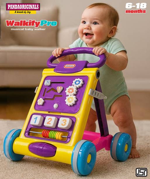 Pandaoriginals Walkify Pro Activity Musical Walker, 6-18 months