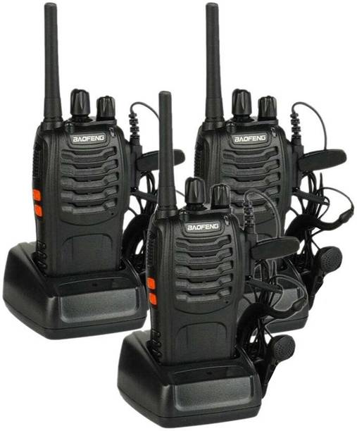 Baofeng BF-888s Walkie Talkie 16 Channels (Pack of 3) Licence Free BF-888s ThreeWay Transreceiver Walkie Talkie