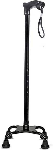 kgn surgical Premium height adjustable 4 leg Walking Stick for men/womenn/old age peoplews 56 Walking Stick