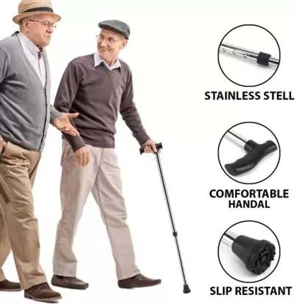 FuelWood One-Leg Walking Stick for Old/Handicapped People Walking Stick