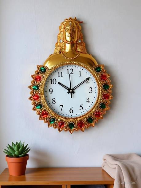 Shreya Enterprise Analog 35 cm X 25 cm Wall Clock