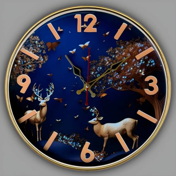dudiya creation Analog 30.5 cm X 30.5 cm Wall Clock