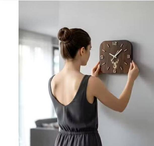 Magic Laser art Analog 28 cm X 28 cm Wall Clock