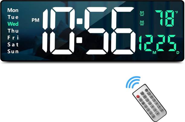 JELLEX Digital 12 cm X 38 cm Wall Clock