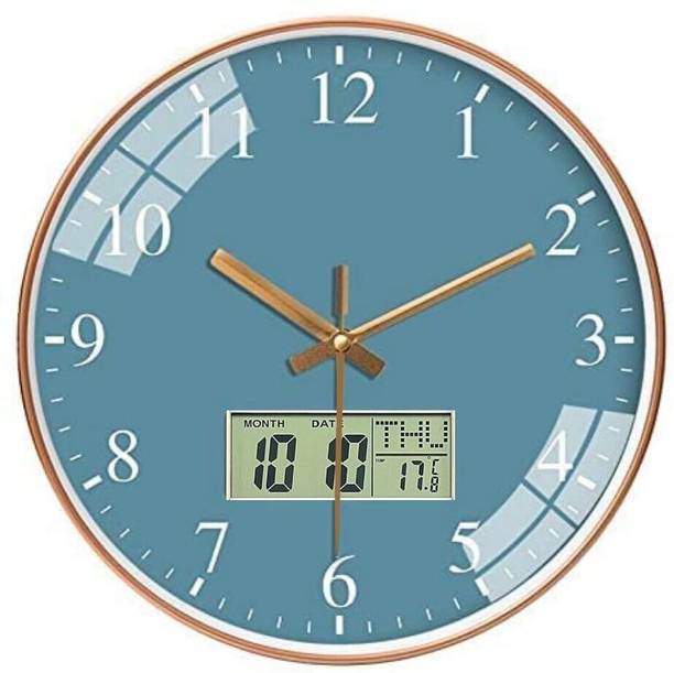 MT BROTHERS Analog-Digital 29.5 cm X 29.5 cm Wall Clock