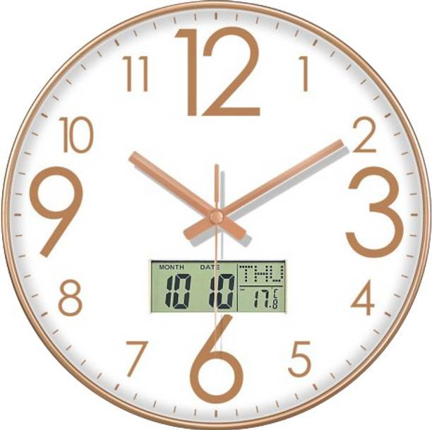 MT BROTHERS Analog-Digital 23 cm X 28 cm Wall Clock