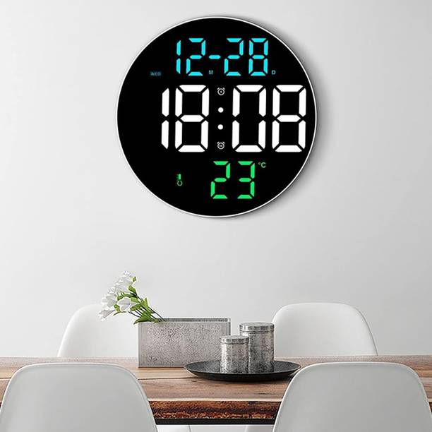 VOLTegIC Digital 25.4 cm X 25.4 cm Wall Clock