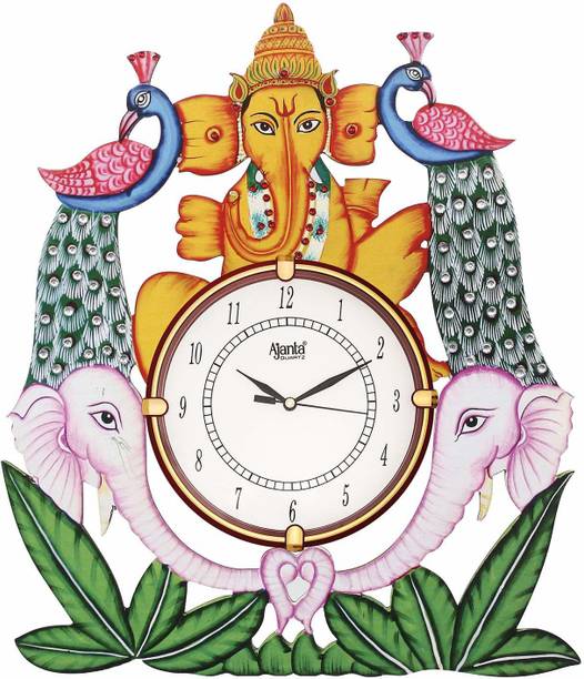 AJANTA Analog 43.48 cm X 35.56 cm Wall Clock