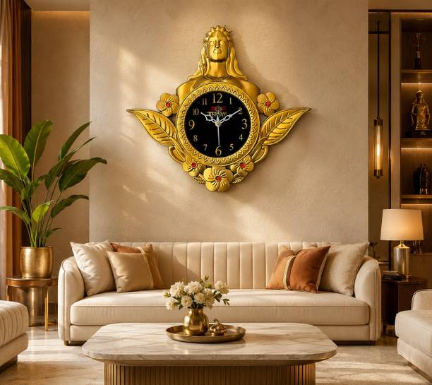 Tickify Analog 34 cm X 16 cm Wall Clock