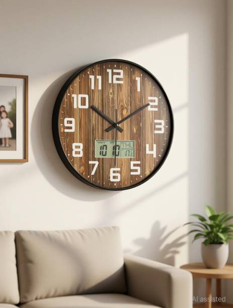 AshandRoh Analog-Digital 32 cm X 32 cm Wall Clock