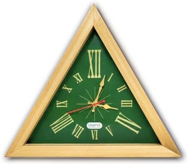 CRAFVE Analog 35.5 cm X 30.7 cm Wall Clock
