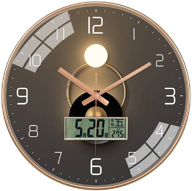 GINOYABROTHERS Analog-Digital 30 cm X 30 cm Wall Clock