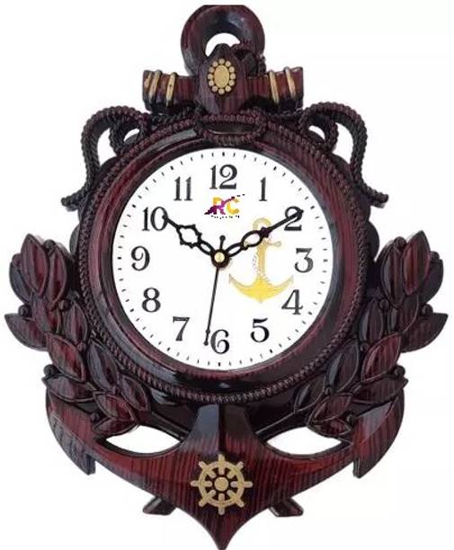rangat craft एनालॉग 29 cm X 24 cm दीवार घड़ी