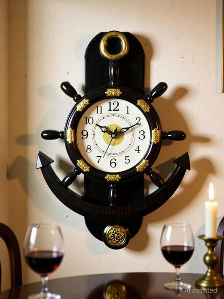 GiftsnDecor Altra 810 Analog 45 cm X 30 cm Wall Clock