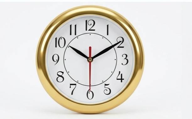 INDIANQUARTZ Analog 17 cm X 17 cm Wall Clock