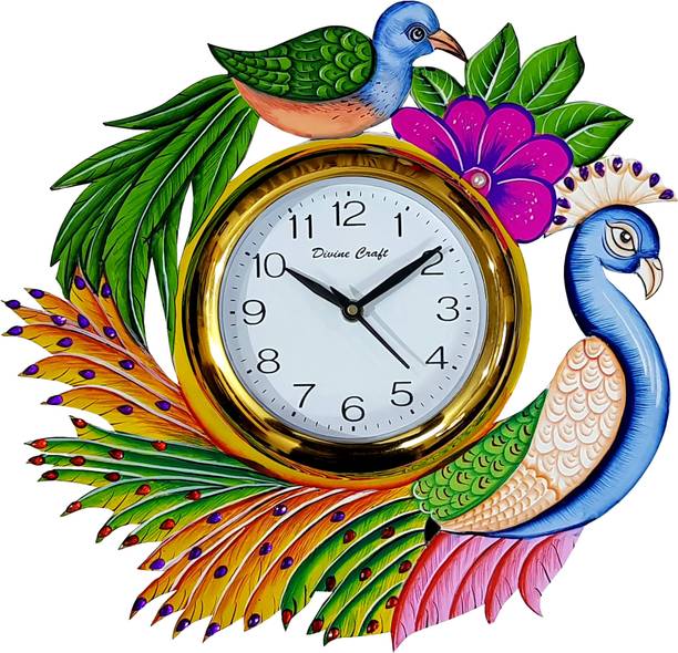 DivineCrafts Analog 33 cm X 33 cm Wall Clock