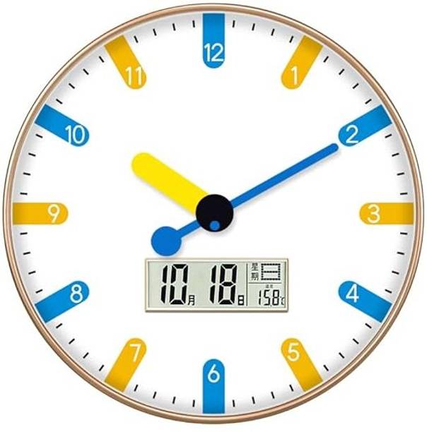 Star Work Analog-Digital 12 cm X 17 cm Wall Clock