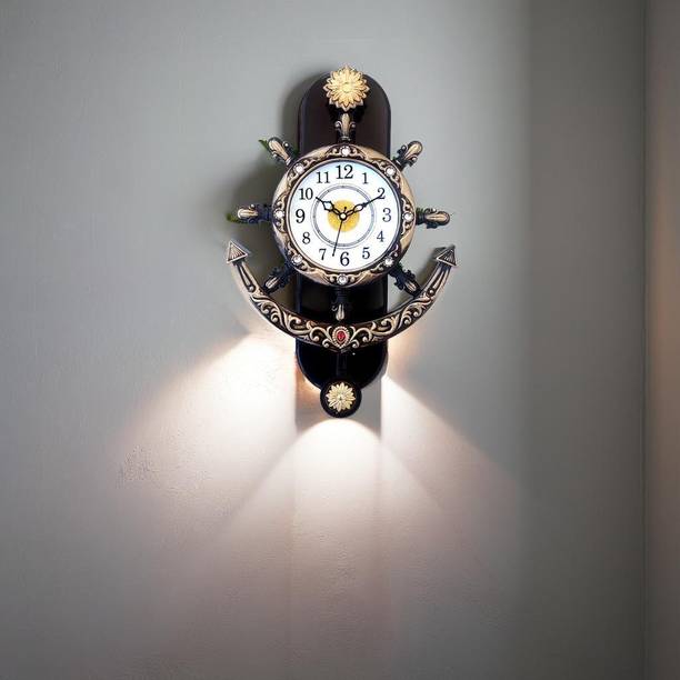 GrabBasket Analog 36 cm X 26 cm Wall Clock