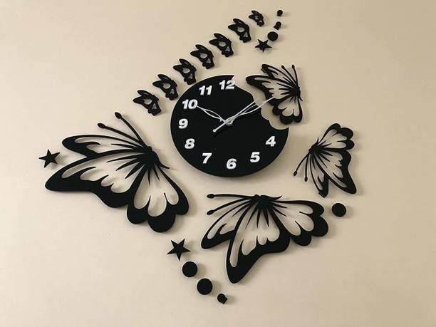 NVD Analog 18 cm X 16 cm Wall Clock