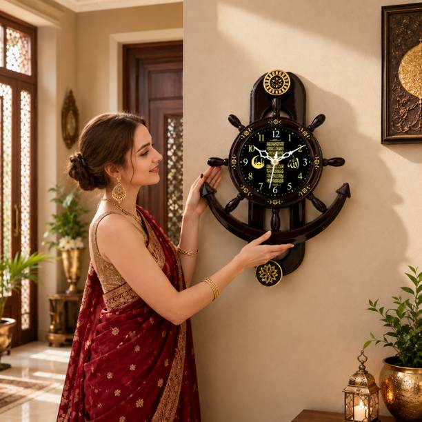 Shree Creation Analog 36 cm X 20 cm Wall Clock