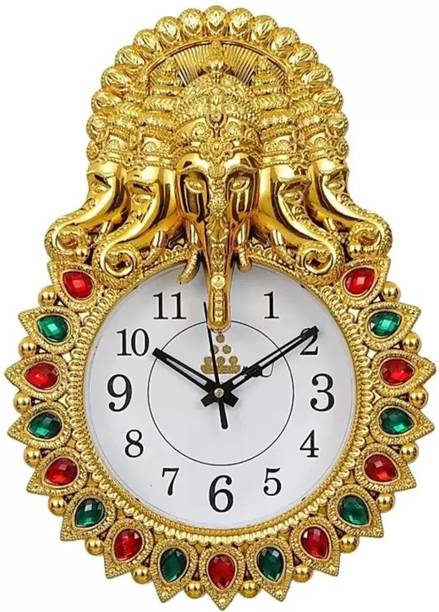 APPISHOPY Analog 33 cm X 24 cm Wall Clock