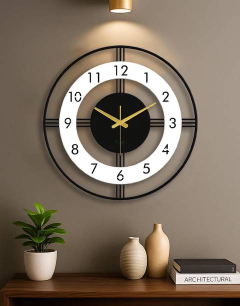 Pramukh Fashion Analog-Digital 10 cm X 16 cm Wall Clock