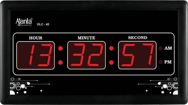 AJANTA Digital 18 cm X 33 cm Wall Clock