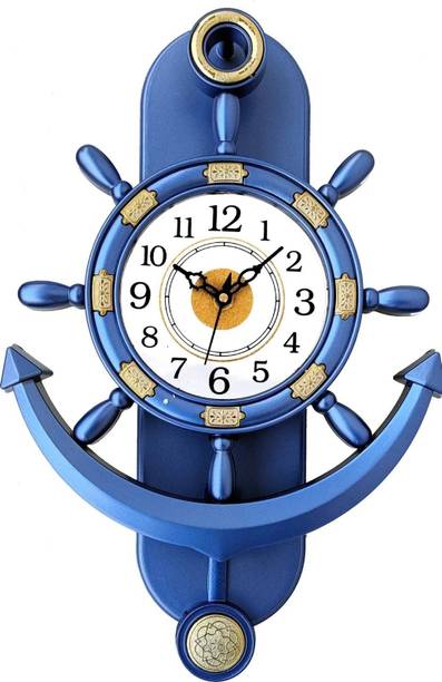 Factorywala Analog 34 cm X 24 cm Wall Clock