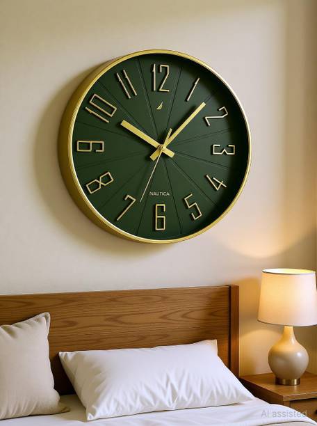 NAUTICA Analog 30 cm X 30 cm Wall Clock