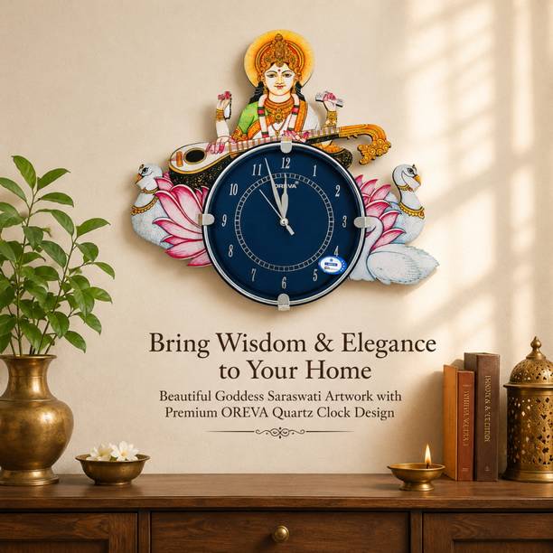AJANTA Analog 34 cm X 35 cm Wall Clock