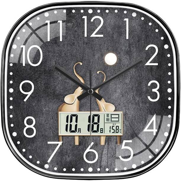 Star Work Analog-Digital 67 cm X 32.5 cm Wall Clock