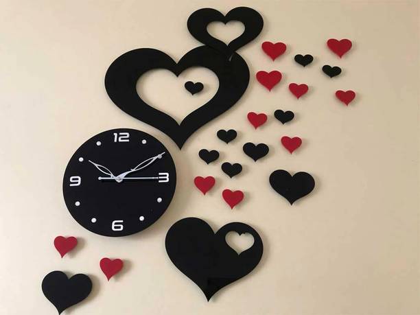 SheShagun Analog 55.88 cm X 76.2 cm Wall Clock