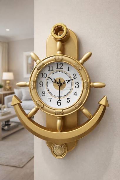 maxwell Quartz Analog 37 cm X 16 cm Wall Clock