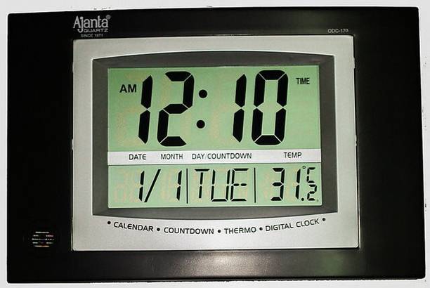 AJANTA Digital 18 cm X 18 cm Wall Clock