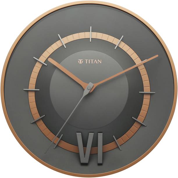 Titan एनालॉग 32 cm X 32 cm दीवार घड़ी