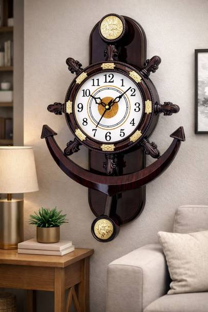 Factorywala Analog 39 cm X 28 cm Wall Clock