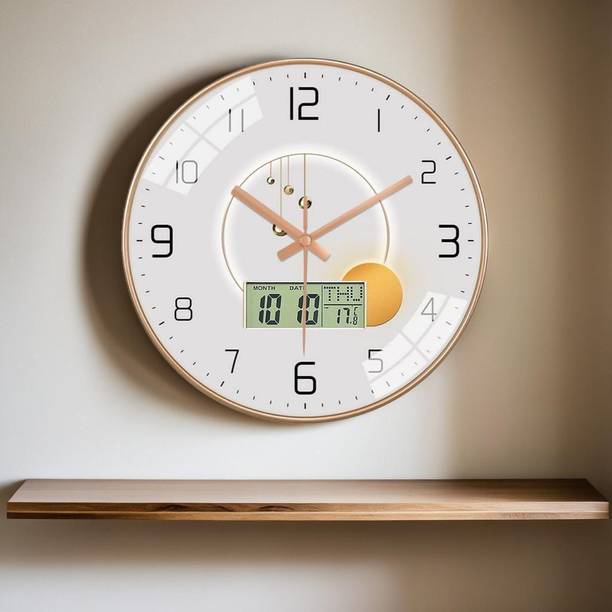 AshandRoh Analog-Digital 32 cm X 32 cm Wall Clock