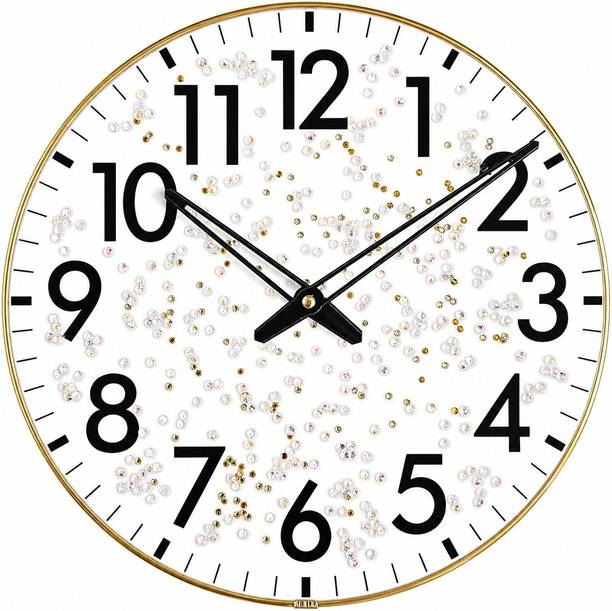 DivineCrafts Analog 31 cm X 24 cm Wall Clock